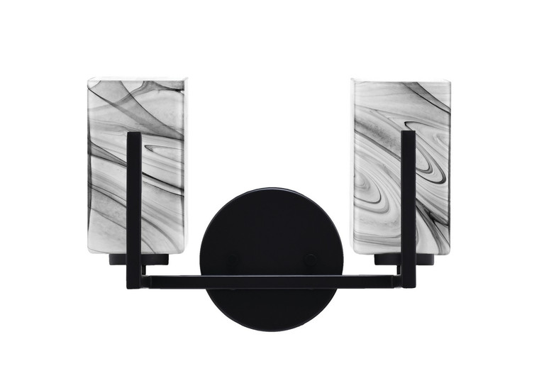 Toltec Lighting - 4512-MB-549 - Two Light Bath Bar - Atlas - Matte Black