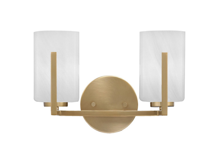 Toltec Lighting - 4512-NAB-3001 - Two Light Bath Bar - Atlas - New Age Brass
