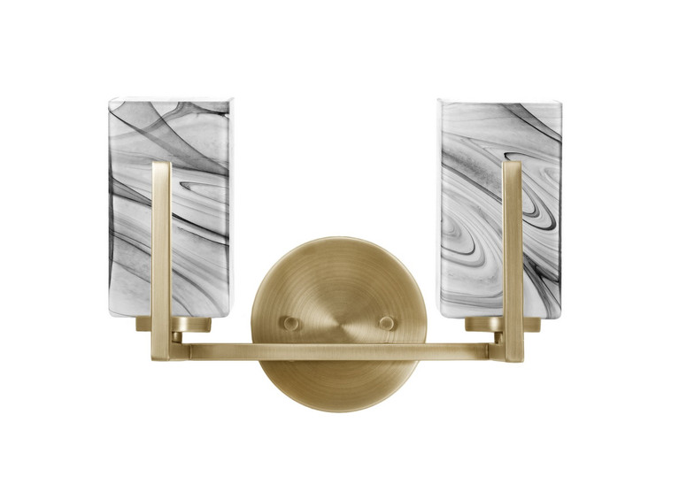 Toltec Lighting - 4512-NAB-549 - Two Light Bath Bar - Atlas - New Age Brass