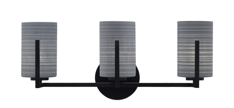 Toltec Lighting - 4513-MB-4062 - Three Light Bath Bar - Atlas - Matte Black