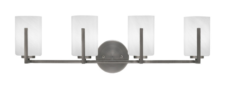Toltec Lighting - 4514-GP-3001 - Four Light Bath Bar - Atlas - Graphite