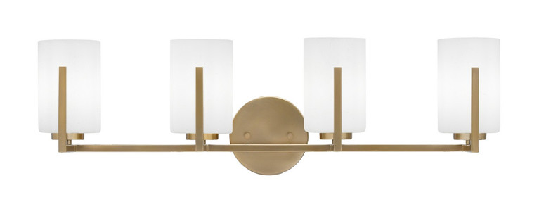 Toltec Lighting - 4514-NAB-310 - Four Light Bath Bar - Atlas - New Age Brass