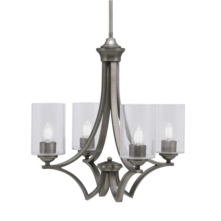 Toltec Lighting - 564-GP-300 - Four Light Chandelier - Zilo - Graphite
