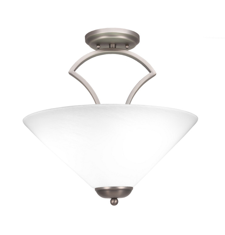 Toltec Lighting - 565-GP-2161 - Three Light Semi-Flush Mount - Zilo - Graphite