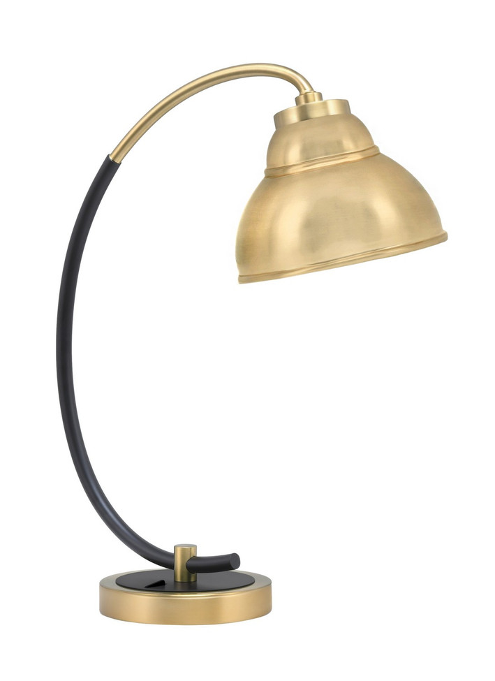 Toltec Lighting - 57-MBNAB-427-NAB - One Light Desk Lamp - Desk Lamps - Matte Black & New Age Brass