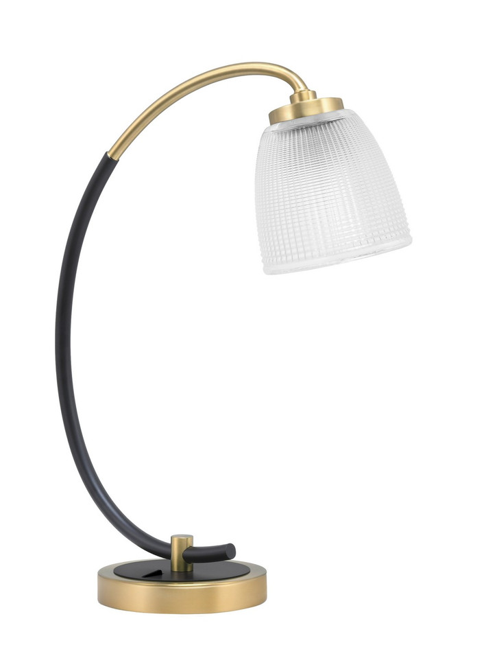 Toltec Lighting - 57-MBNAB-500 - One Light Desk Lamp - Desk Lamps - Matte Black & New Age Brass