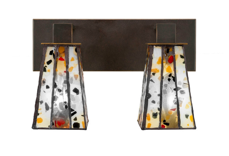 Toltec Lighting - 582-DG-9564 - Two Light Bath Bar - Apollo - Dark Granite