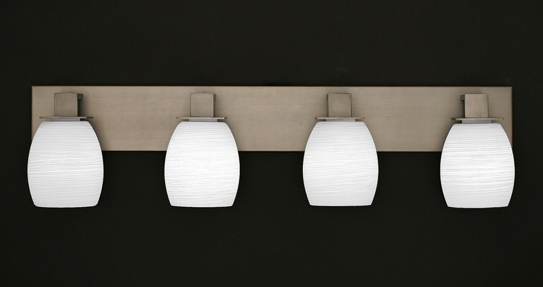 Toltec Lighting - 584-GP-615 - Four Light Bath Bar - Apollo - Graphite