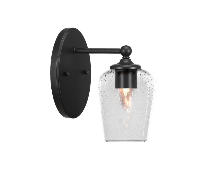 Toltec Lighting - 5911-MB-210 - One Light Wall Sconce - Capri - Matte Black