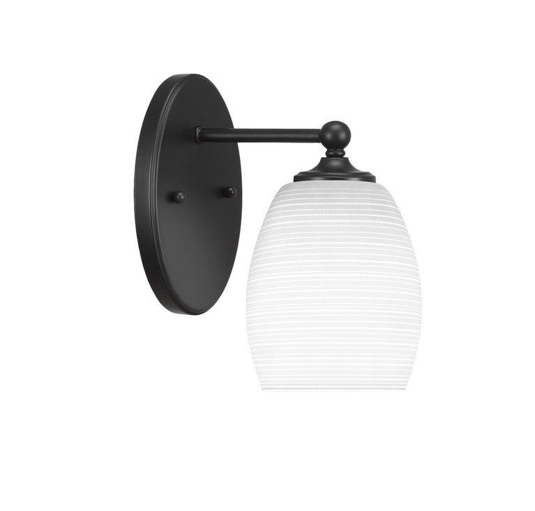 Toltec Lighting - 5911-MB-4021 - One Light Wall Sconce - Capri - Matte Black