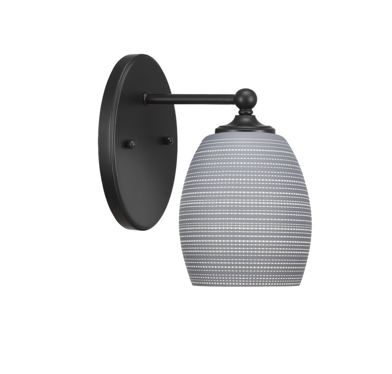 Toltec Lighting - 5911-MB-4022 - One Light Wall Sconce - Capri - Matte Black