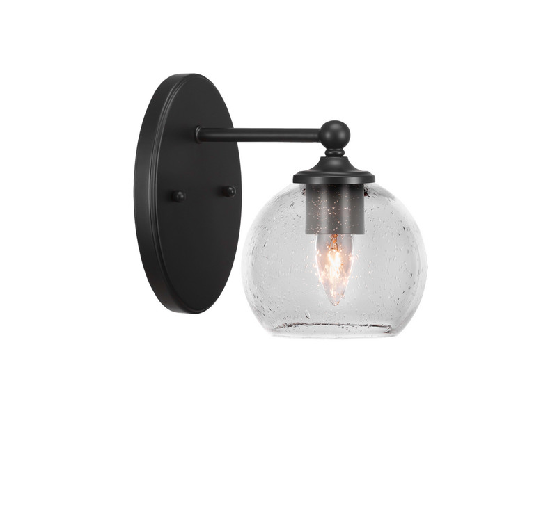 Toltec Lighting - 5911-MB-4100 - One Light Wall Sconce - Capri - Matte Black