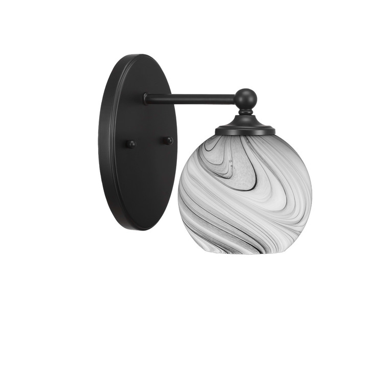 Toltec Lighting - 5911-MB-4109 - One Light Wall Sconce - Capri - Matte Black