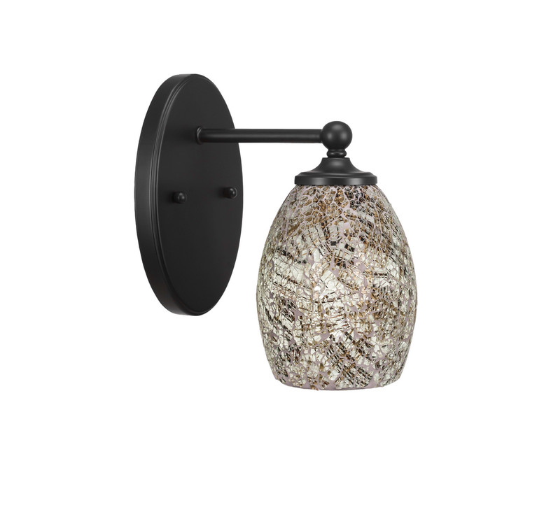 Toltec Lighting - 5911-MB-5054 - One Light Wall Sconce - Capri - Matte Black