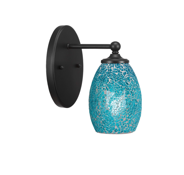 Toltec Lighting - 5911-MB-5055 - One Light Wall Sconce - Capri - Matte Black