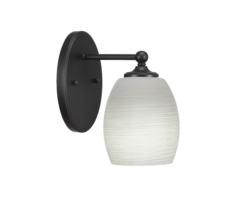 Toltec Lighting - 5911-MB-615 - One Light Wall Sconce - Capri - Matte Black