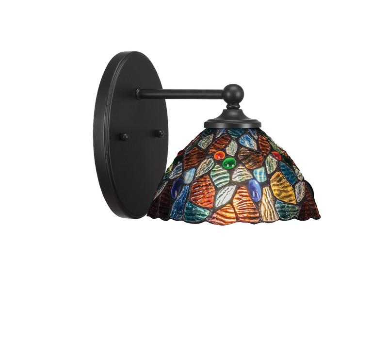 Toltec Lighting - 5911-MB-9955 - One Light Wall Sconce - Capri - Matte Black