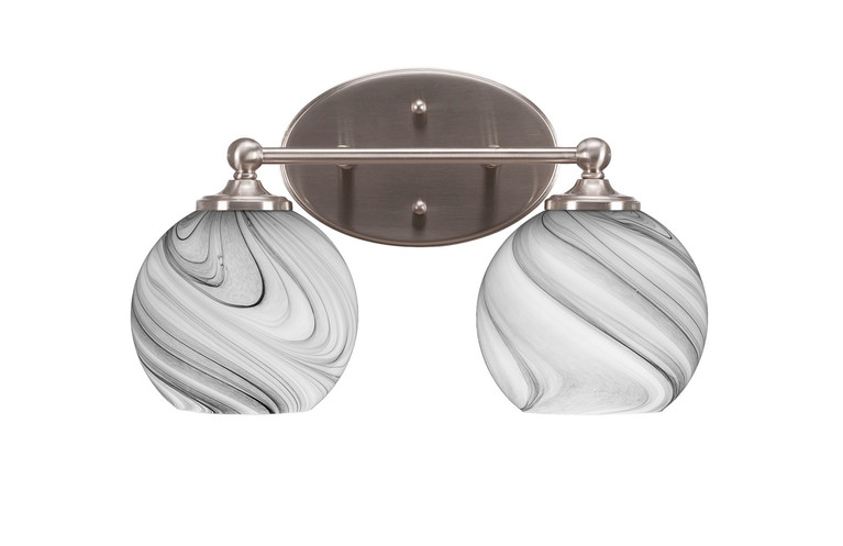 Toltec Lighting - 5912-BN-4109 - Two Light Bath Bar - Capri - Brushed Nickel