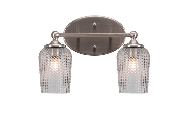 Toltec Lighting - 5912-BN-4250 - Two Light Bath Bar - Capri - Brushed Nickel