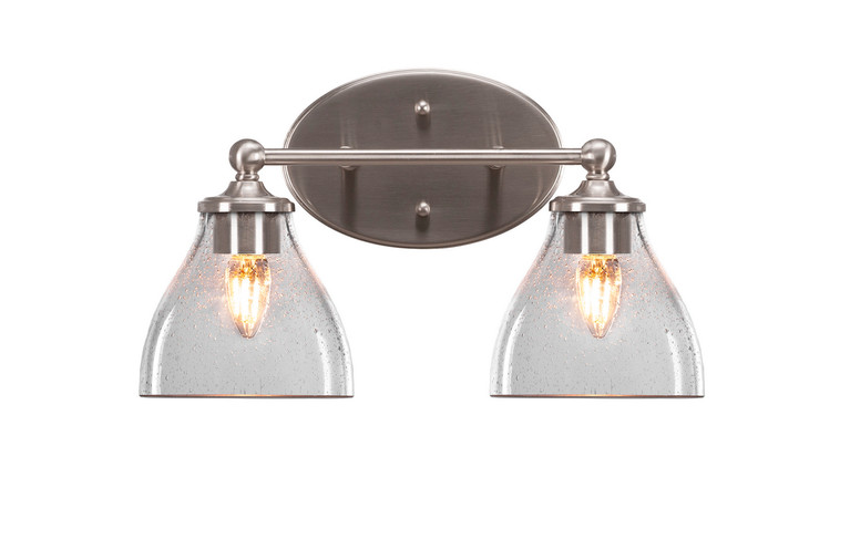 Toltec Lighting - 5912-BN-4760 - Two Light Bath Bar - Capri - Brushed Nickel
