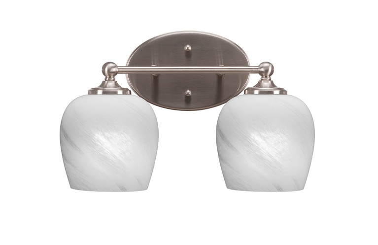 Toltec Lighting - 5912-BN-4811 - Two Light Bath Bar - Capri - Brushed Nickel