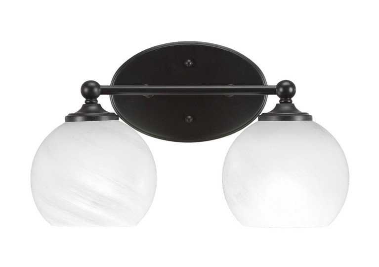 Toltec Lighting - 5912-MB-4101 - Two Light Bath Bar - Capri - Matte Black