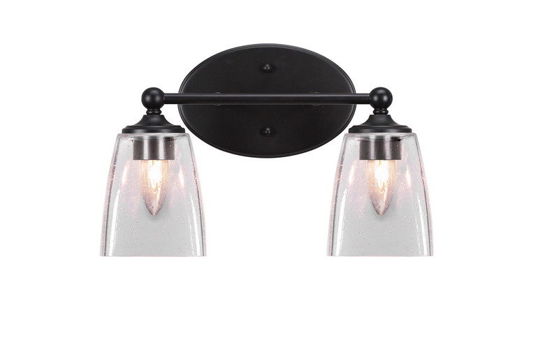 Toltec Lighting - 5912-MB-461 - Two Light Bath Bar - Capri - Matte Black