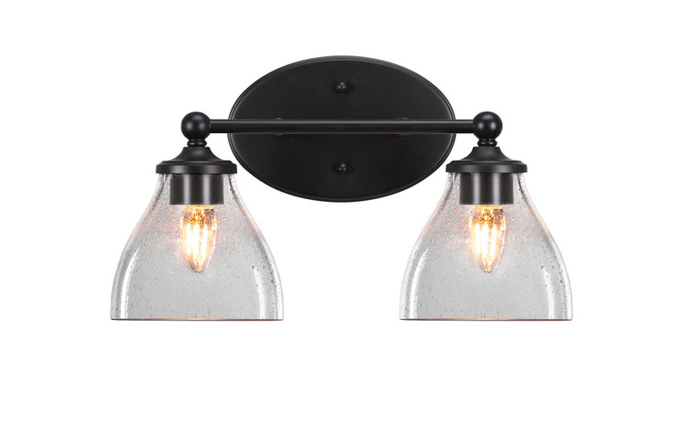 Toltec Lighting - 5912-MB-4760 - Two Light Bath Bar - Capri - Matte Black