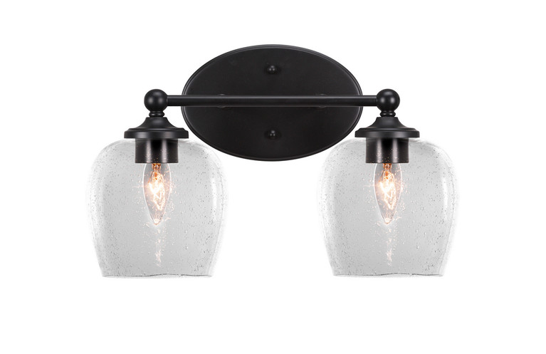 Toltec Lighting - 5912-MB-4810 - Two Light Bath Bar - Capri - Matte Black