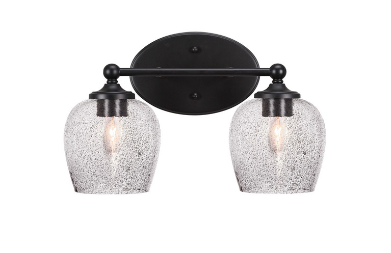 Toltec Lighting - 5912-MB-4812 - Two Light Bath Bar - Capri - Matte Black