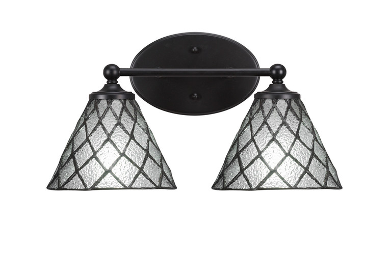 Toltec Lighting - 5912-MB-9185 - Two Light Bath Bar - Capri - Matte Black