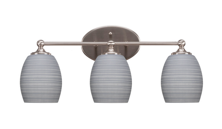 Toltec Lighting - 5913-BN-4022 - Three Light Bath Bar - Capri - Brushed Nickel