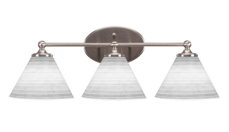 Toltec Lighting - 5913-BN-4051 - Three Light Bath Bar - Capri - Brushed Nickel