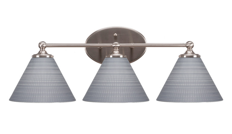 Toltec Lighting - 5913-BN-4052 - Three Light Bath Bar - Capri - Brushed Nickel