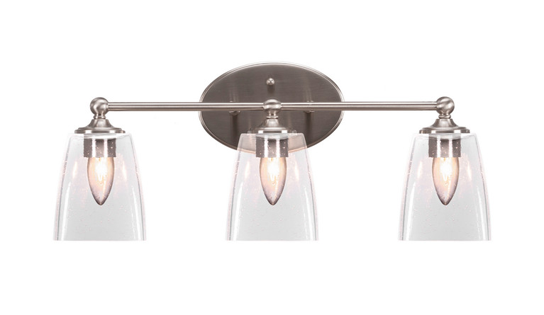 Toltec Lighting - 5913-BN-461 - Three Light Bath Bar - Capri - Brushed Nickel
