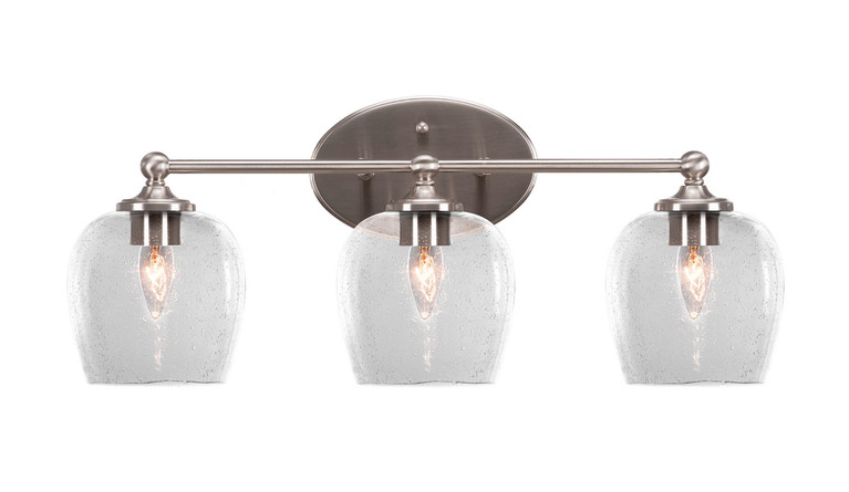 Toltec Lighting - 5913-BN-4810 - Three Light Bath Bar - Capri - Brushed Nickel