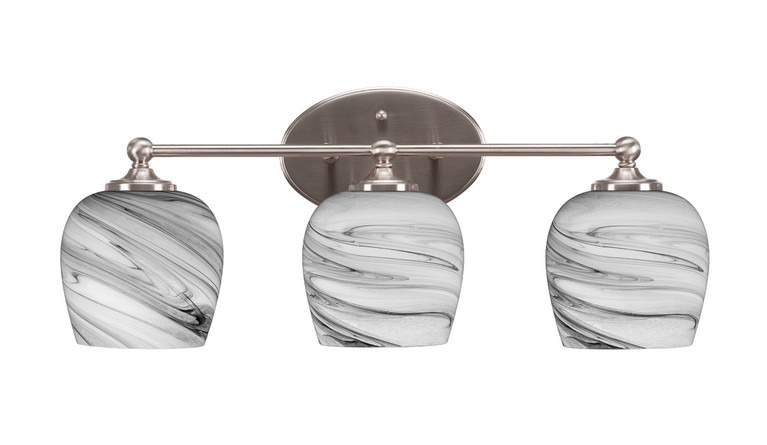 Toltec Lighting - 5913-BN-4819 - Three Light Bath Bar - Capri - Brushed Nickel