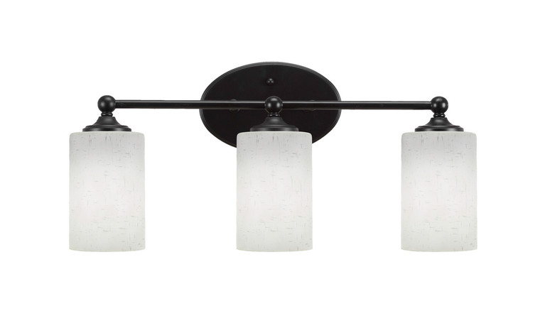 Toltec Lighting - 5913-MB-310 - Three Light Bath Bar - Capri - Matte Black