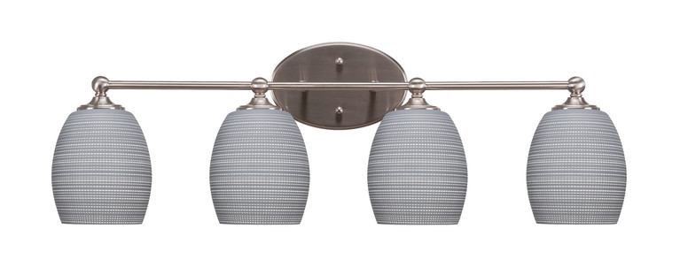 Toltec Lighting - 5914-BN-4022 - Four Light Bath Bar - Capri - Brushed Nickel