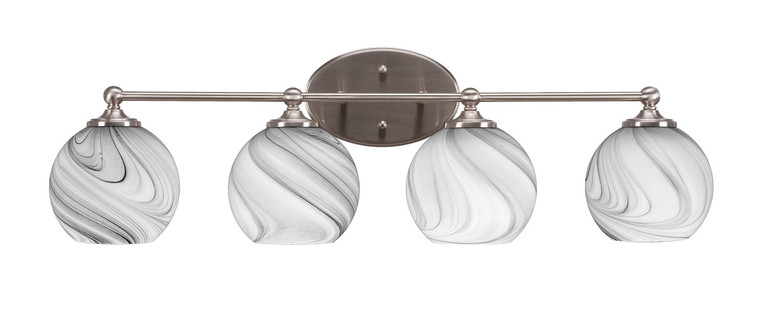 Toltec Lighting - 5914-BN-4109 - Four Light Bath Bar - Capri - Brushed Nickel