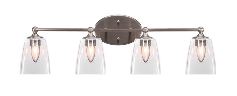 Toltec Lighting - 5914-BN-461 - Four Light Bath Bar - Capri - Brushed Nickel