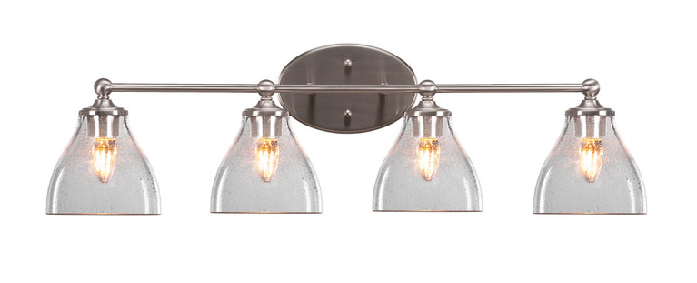 Toltec Lighting - 5914-BN-4760 - Four Light Bath Bar - Capri - Brushed Nickel