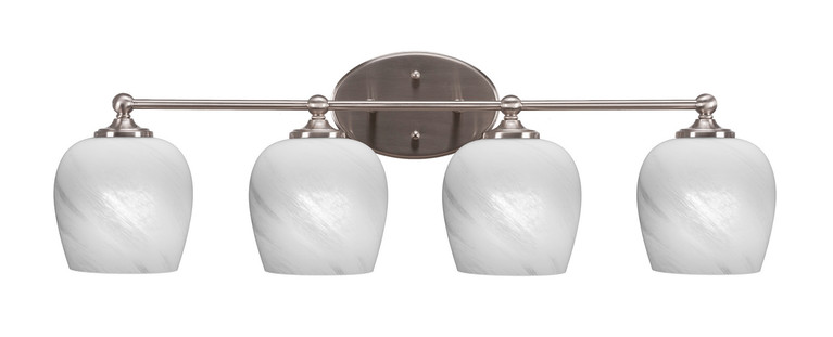 Toltec Lighting - 5914-BN-4811 - Four Light Bath Bar - Capri - Brushed Nickel