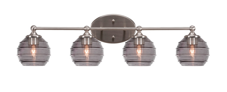 Toltec Lighting - 5914-BN-5112 - Four Light Bath Bar - Capri - Brushed Nickel