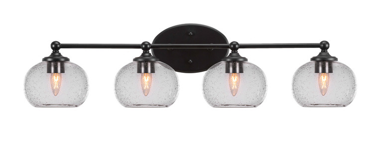 Toltec Lighting - 5914-MB-202 - Four Light Bath Bar - Capri - Matte Black