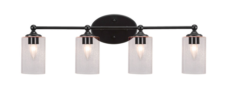 Toltec Lighting - 5914-MB-300 - Four Light Bath Bar - Capri - Matte Black