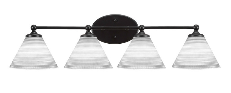 Toltec Lighting - 5914-MB-4051 - Four Light Bath Bar - Capri - Matte Black