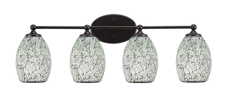 Toltec Lighting - 5914-MB-4165 - Four Light Bath Bar - Capri - Matte Black
