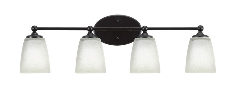 Toltec Lighting - 5914-MB-460 - Four Light Bath Bar - Capri - Matte Black