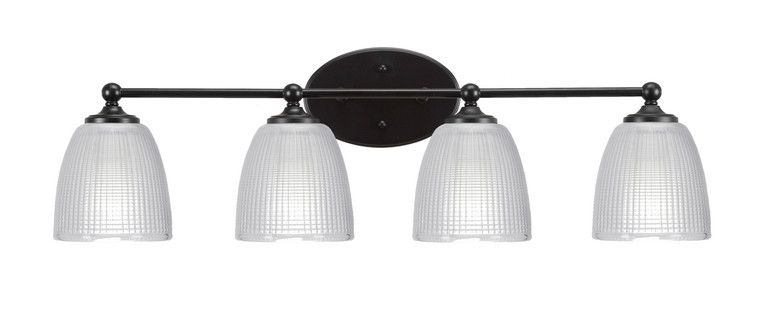 Toltec Lighting - 5914-MB-500 - Four Light Bath Bar - Capri - Matte Black